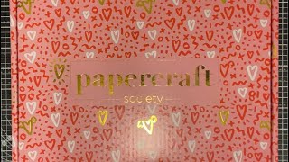 Unboxing of Papercraft Society Box 53 Katy Skilton [upl. by Amadis]