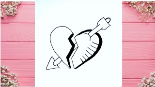 3D heart drawing easy step by step  drawing for beginners [upl. by Ishmael]