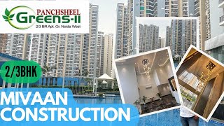 PANCHSHEEL GREENS 22BHKMIVAAN CONSTRUCTIONLUXURY APARTMENTCALL US 74175726169837578101luxury [upl. by Aikahs217]