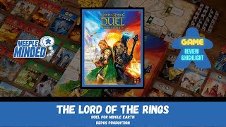 Lord Of The Rings Duel for middle earth board game Review amp highlight [upl. by Aklim]