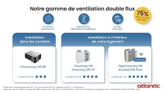 Découvrez la gamme VMC double flux Atlantic [upl. by Proulx]