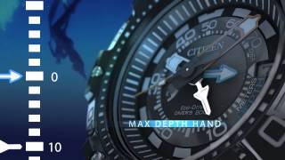 Citizen EcoDrive Promaster Aqualand 200M Depth Meter Watch Overview [upl. by Odidnac96]