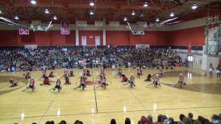 Kilgore High School Hi Steppers Pep Rally 9 2 16 [upl. by Atinnod]