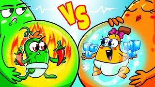 Red Pregnant vs Blue Pregnant  Hot vs Cold Challenge [upl. by Alexander]