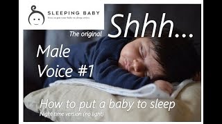 Monotonous Shushing baby  bebe bambino to sleep for whole night [upl. by Zetnahs]