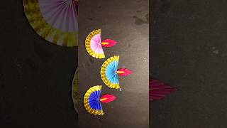 COLOURFUL DIYA WITH PAPPER diy diwalidecoration craft easywallcraft diwalidecor viralvideo [upl. by Tenner]