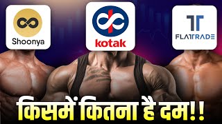 Best Brokerage Free Trading Account 2024  Shoonya vs Kotak vs FlatTrade [upl. by Nuhsal853]