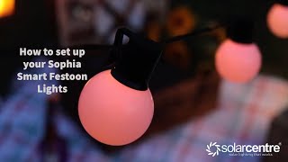 How to set up Sophia Festoon Lights amp how they work [upl. by Lednic]