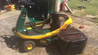 RIDE ON LAWN MOWER YARDMAN DX70 [upl. by Sheley]