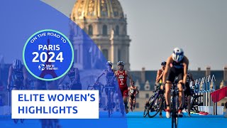 Highlights  2023 Olympic Triathlon Test Event Elite Women [upl. by Watt]