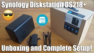 Synology DS218 2 Bay Desktop NAS Enclosure Unboxing and Setup [upl. by Ennoira440]