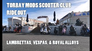 Torbay Mods Scooter Club Commemorative Ride Out to Buckfastleigh Railway Station [upl. by Glavin]