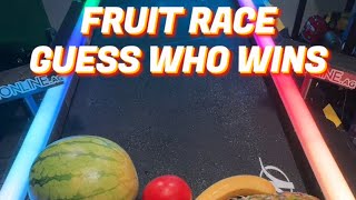 FRUIT RACE 🍎 GUESS WHO WINS CHALLENGE [upl. by Saied]