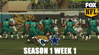 MADDEN 2007 JAGS FRANCHISE SEASON OPENER [upl. by Arukas]