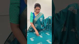 Sequence Tussar Silk with Leaf Design Sarees  TTDS1120  templedesignercom [upl. by Nnylyt]