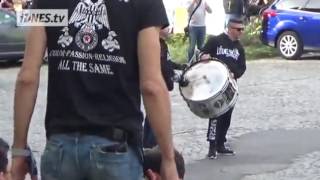 PAOK FANS hands clapping in Liberec city inpaokcom [upl. by Ostap568]