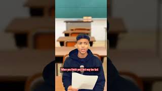 When the teacher doesn’t believe you🤦🏽‍♂️😂 viral shorts [upl. by Atsillak377]