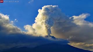 Oct 23 2024 Stronger Eruption Continues at Popocatepetl Volcano Mexico [upl. by Ruffin372]