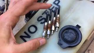 HMMWV HUMVEE Replace glowplugs M998 65L [upl. by Naujled925]