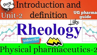 Introduction to Rheology  physical pharmaceutics2 [upl. by Ydnik712]