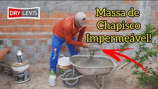 COMO FAZER MASSA DE CHAPISCO IMPERMEÁVEL [upl. by Clie966]