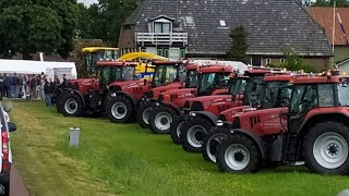 Veel trekkers in felicitatieoptocht als de loonwerker trouwt [upl. by Nylsej]