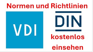 DINNorm und VDIRichtlinien kostenlos einsehen  Normen Infopoints in Deutschland [upl. by Nahsyar]