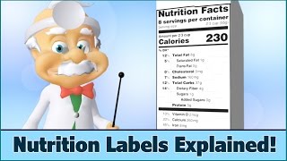 Nutrition Facts Labels  How to Read  For Kids  Dr Smarty [upl. by Anela]