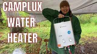 The BEST Outdoor On Demand Water Heater for Camping  Camplux [upl. by Aronal728]