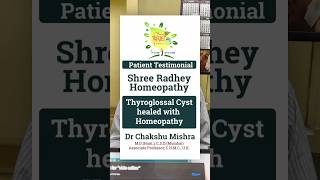 HOMEOPATHIC MEDICINE vs Surgery Which Should You Choose for Thyroglossal Cyst [upl. by Ariik]