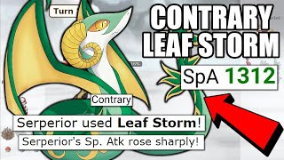 CONTRARY LEAF STORM SERPERIOR IS UNBEATABLE POKEMON SCARLET AND VIOLET  POKEMON SHOWDOWN [upl. by Thema547]