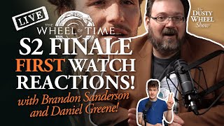 The Wheel of Time S2 Finale LIVE 1st Watch amp React with Brandon Sanderson amp Daniel Greene [upl. by Ilarin]