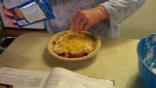 Easy Tomato Bacon Pie Cook with me [upl. by Audri]