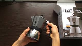 Распаковка — гейзерная кофеварка Bialetti Moka Express Induction 360 мл из Rozetkacomua [upl. by Tija]