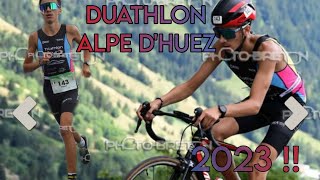 Mon Duathlon de lAlpe dHuez 2023  ⛰️⛰️ [upl. by Ilke]