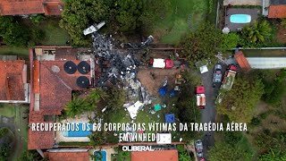 Recuperados os 62 corpos das vítimas da tragédia aérea em Vinhedo [upl. by Reiss]