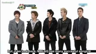 MBLAQ 120210 Weekly Idol part1 [upl. by Sacram482]