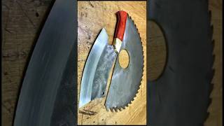 Crafting a HeavyDuty Cleaver from an Old Saw Blade  Recycling Tools into Powerful Blades diy [upl. by Zennas]