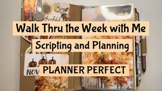 A Week in the Life…PLANNER PERFECT Scripting Method Plan with Me in Traveler’s Notebook [upl. by Eelek]