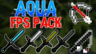 NO LAG FPS BOOST PVP TEXTURE PACK  AQUA 18 FOR MINECRAFT [upl. by Baptist32]