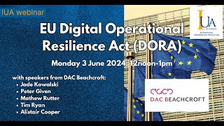 EU Digital Operational Resilience Act [upl. by Tremaine975]