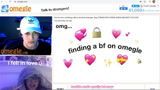 finding a BOYFRIEND on OMEGLE part 2 [upl. by Enneirda]