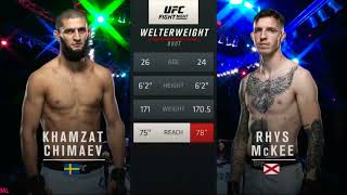 Khamzat CHIMAEV vs Rhys McKee Full Fight UFC ufc [upl. by Siraved]