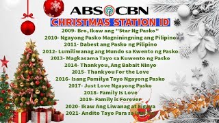 ABS CBN CHRISTMAS STATION ID 20092021 PLAYLIST [upl. by Sofko]