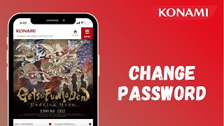 How to Change Konami Account Password  mykonamicom 2021 [upl. by Yelnoc29]