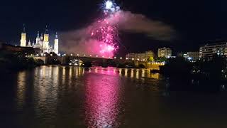 Los Fuegos Artificiales de las Fiestas del Pilar 2024 en Zaragoza Completos dstylezgz 🤗😍 [upl. by Arreyt83]