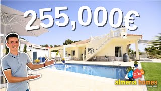 SOLD Property for sale in Almeria  3 bedroom villa in Arboleas  Villa Silvia  AH13756 [upl. by Durwin774]