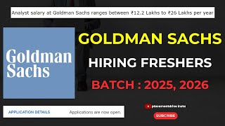 2025 Summer Internship or FullTime Analyst Role at Goldman Sachs  Application Tips amp Eligibility [upl. by Burkhardt]