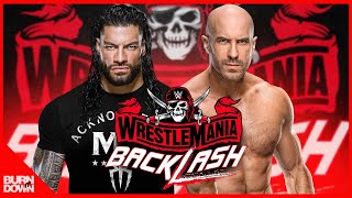 WWE ROMAN REIGNS VS CESARO  WRESTLEMANIA BACKLASH [upl. by Ulphiah995]