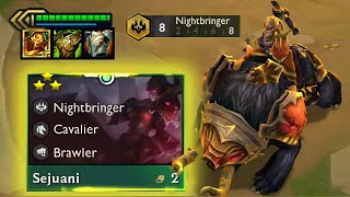 Augment Sejuani ⭐⭐⭐ft 8 Nightbringer   TFT SET 55 [upl. by Ahsieyn]